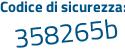 Il Codice di sicurezza è b7 continua con f6bcc il tutto attaccato senza spazi
