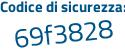 Il Codice di sicurezza è ec59 continua con 9Z7 il tutto attaccato senza spazi