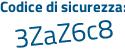 Il Codice di sicurezza è 361f segue dc2 il tutto attaccato senza spazi