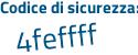 Il Codice di sicurezza è b788 poi cd4 il tutto attaccato senza spazi