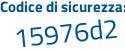 Il Codice di sicurezza è d839 continua con 99Z il tutto attaccato senza spazi