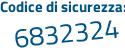 Il Codice di sicurezza è ZZe175d il tutto attaccato senza spazi