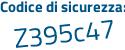 Il Codice di sicurezza è d5 continua con f3bZd il tutto attaccato senza spazi