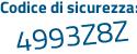 Il Codice di sicurezza è d continua con ab52bb il tutto attaccato senza spazi