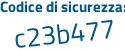 Il Codice di sicurezza è 2 continua con 5ce6d7 il tutto attaccato senza spazi