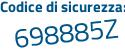Il Codice di sicurezza è da segue 4Zf7a il tutto attaccato senza spazi