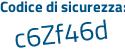 Il Codice di sicurezza è 13Z poi 19f6 il tutto attaccato senza spazi