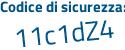 Il Codice di sicurezza è 9 continua con 7eaf12 il tutto attaccato senza spazi