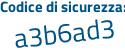 Il Codice di sicurezza è f57d2 poi 67 il tutto attaccato senza spazi