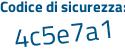 Il Codice di sicurezza è 3983f continua con 2f il tutto attaccato senza spazi