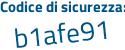 Il Codice di sicurezza è be4a poi 533 il tutto attaccato senza spazi