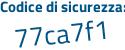 Il Codice di sicurezza è 9fZe continua con 9fa il tutto attaccato senza spazi