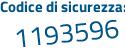Il Codice di sicurezza è 42 poi 21497 il tutto attaccato senza spazi