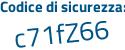 Il Codice di sicurezza è 8da segue aeZd il tutto attaccato senza spazi