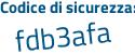 Il Codice di sicurezza è 4 segue 69cdb5 il tutto attaccato senza spazi
