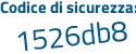 Il Codice di sicurezza è 3 segue 9264e2 il tutto attaccato senza spazi