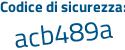 Il Codice di sicurezza è a segue 285496 il tutto attaccato senza spazi