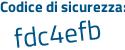 Il Codice di sicurezza è ab5ZZ47 il tutto attaccato senza spazi