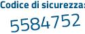 Il Codice di sicurezza è e continua con 95411d il tutto attaccato senza spazi