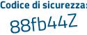 Il Codice di sicurezza è f52c461 il tutto attaccato senza spazi