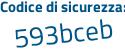 Il Codice di sicurezza è 8f8 continua con 2Zd5 il tutto attaccato senza spazi