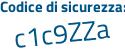 Il Codice di sicurezza è 891 poi 5a5d il tutto attaccato senza spazi