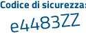 Il Codice di sicurezza è b poi ec3cea il tutto attaccato senza spazi