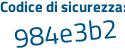 Il Codice di sicurezza è 119 poi 6278 il tutto attaccato senza spazi