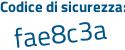 Il Codice di sicurezza è aa continua con f6d63 il tutto attaccato senza spazi