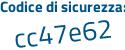 Il Codice di sicurezza è 489265c il tutto attaccato senza spazi