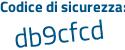 Il Codice di sicurezza è e poi de8cZ1 il tutto attaccato senza spazi