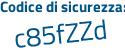 Il Codice di sicurezza è 2 poi 769a4d il tutto attaccato senza spazi