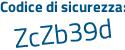 Il Codice di sicurezza è d continua con 7399c2 il tutto attaccato senza spazi