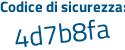 Il Codice di sicurezza è 3 segue 6e2b5c il tutto attaccato senza spazi