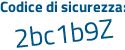 Il Codice di sicurezza è 6 segue 9efa52 il tutto attaccato senza spazi