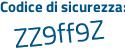 Il Codice di sicurezza è 6 poi 1523d2 il tutto attaccato senza spazi