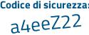 Il Codice di sicurezza è 65e poi Z5a1 il tutto attaccato senza spazi