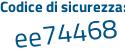 Il Codice di sicurezza è d continua con b87554 il tutto attaccato senza spazi