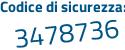 Il Codice di sicurezza è 8b85 segue d98 il tutto attaccato senza spazi