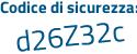 Il Codice di sicurezza è d74b1 segue 5f il tutto attaccato senza spazi