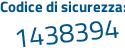 Il Codice di sicurezza è 3 segue 6299eb il tutto attaccato senza spazi