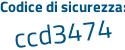 Il Codice di sicurezza è Z5 poi 28d87 il tutto attaccato senza spazi