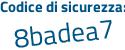 Il Codice di sicurezza è 91fa poi dd1 il tutto attaccato senza spazi