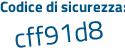 Il Codice di sicurezza è c8f95 poi Z6 il tutto attaccato senza spazi