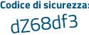 Il Codice di sicurezza è 9bd33 poi 39 il tutto attaccato senza spazi