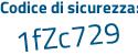 Il Codice di sicurezza è 47 poi e6324 il tutto attaccato senza spazi
