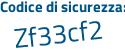 Il Codice di sicurezza è c2d segue Z8db il tutto attaccato senza spazi