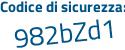 Il Codice di sicurezza è ZZ poi bZ6b5 il tutto attaccato senza spazi