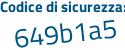 Il Codice di sicurezza è 2 continua con ZfdZ7e il tutto attaccato senza spazi