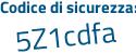 Il Codice di sicurezza è 7 continua con Z3a653 il tutto attaccato senza spazi